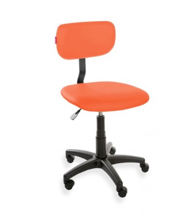 Ergonomiczne krzesło laboratoryjne ErgoPlus Eco, ekoskóra, atest, kółka