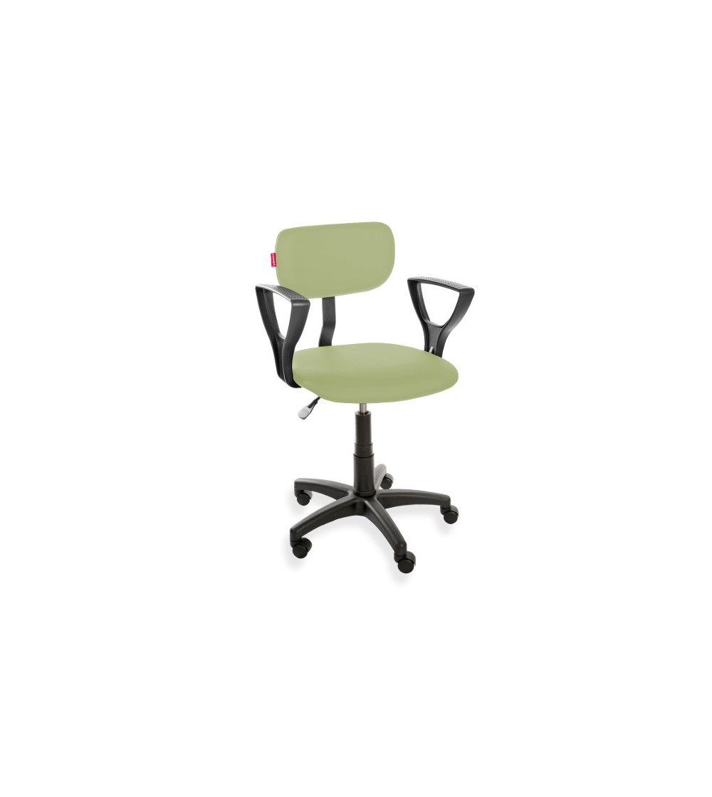 Ergonomiczne krzesło laboratoryjne ErgoPlus Eco, podłokietniki, kółka