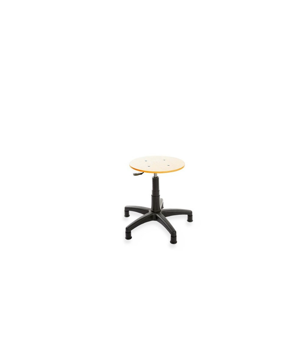 Taboret, stołek, hoker ErgoTab 02, na stopkach, sklejka, regulacja