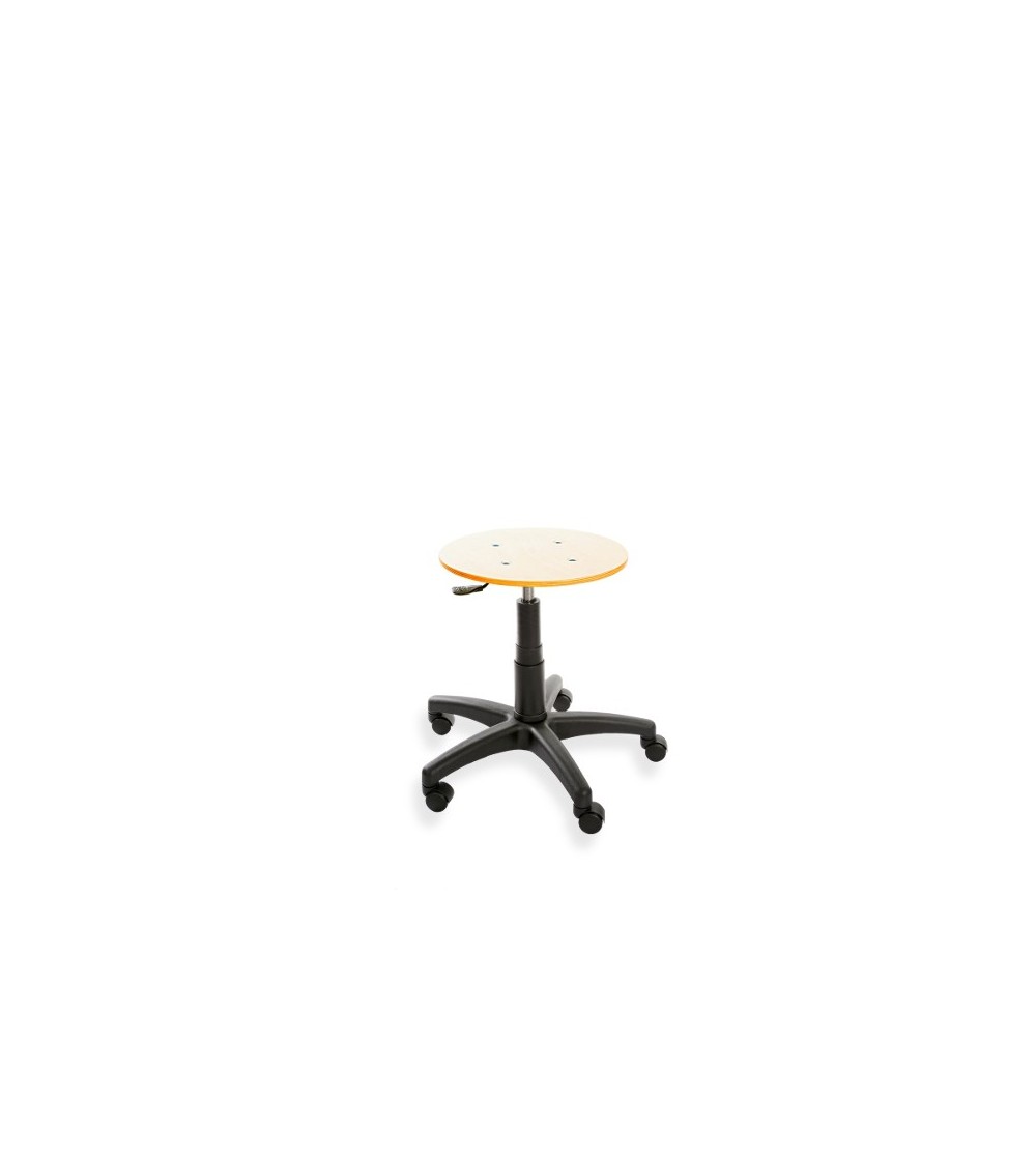 Taboret, stołek, hoker ErgoTab Eco, na stopkach, sklejka, regulacja