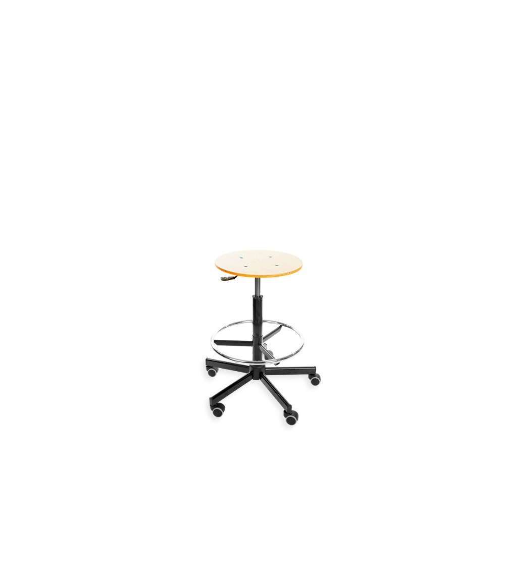 Taboret, stołek, hoker BlackTab sklejka lakierowana, stopki, podnóżek