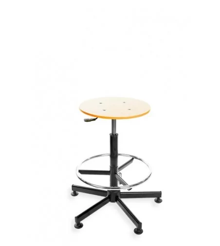 Taboret, stołek, hoker BlackTab 02 ze sklejki lakierowanej, podnóżek