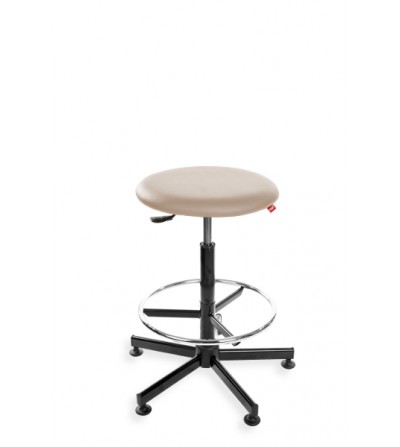 Taboret, stołek, hoker BlackTab Eco - ekoskóra, stopki, podnóżek