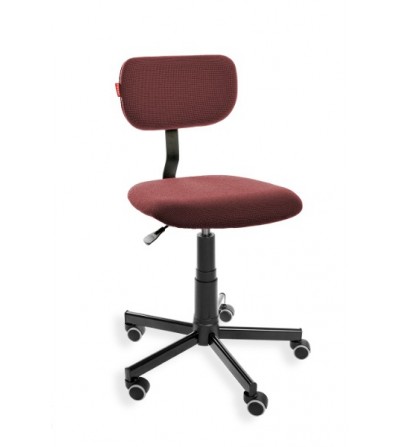 Ergonomiczne obrotowe krzesło szwalnicze na kółkach Black 01