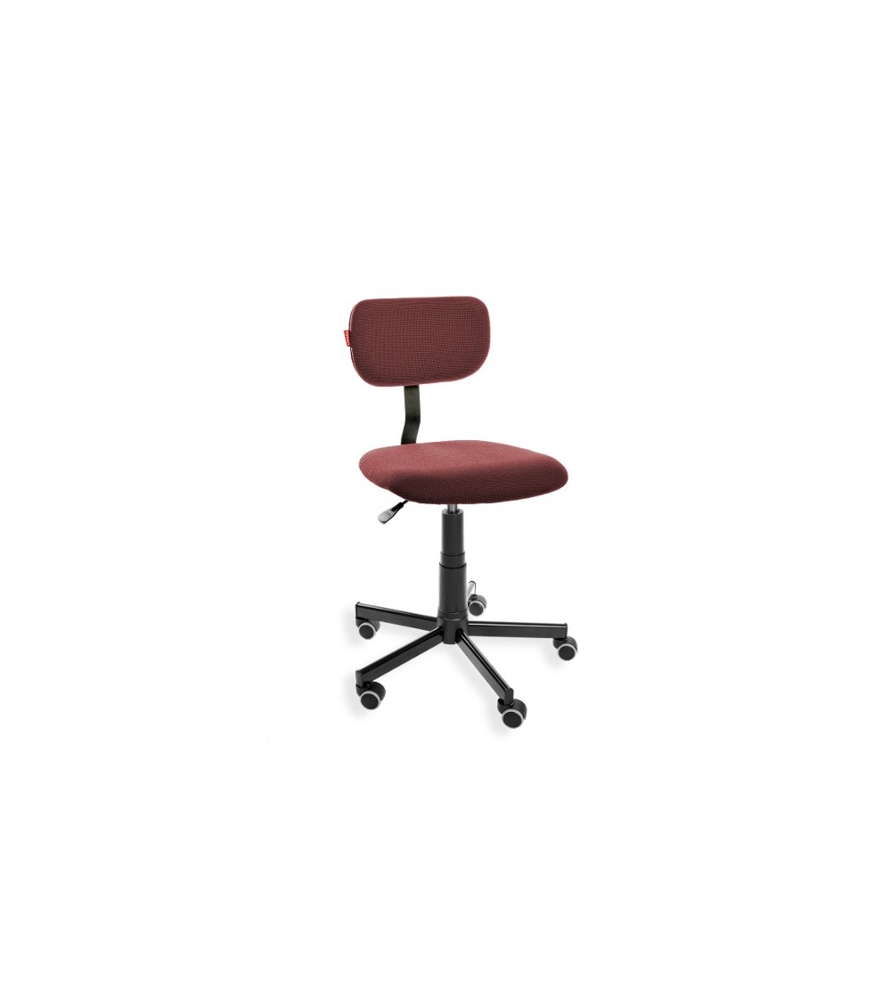Ergonomiczne obrotowe krzesło szwalnicze na kółkach Black 01